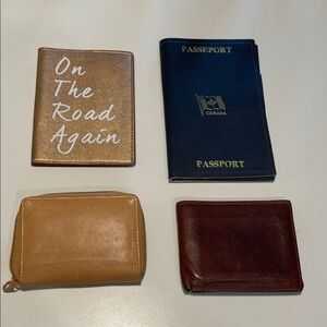 Set of Passport Holders and Wallets